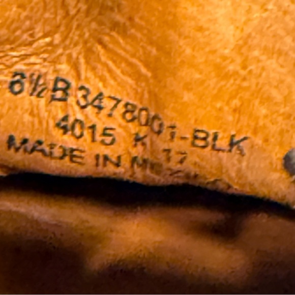 Frye Sacha Black Leather Zip Up Heeled Shootie Western Ankle Boots Women Sz 6.5 - Picture 12 of 15